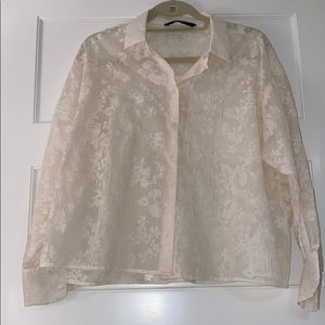 Zara Button Down Blouse